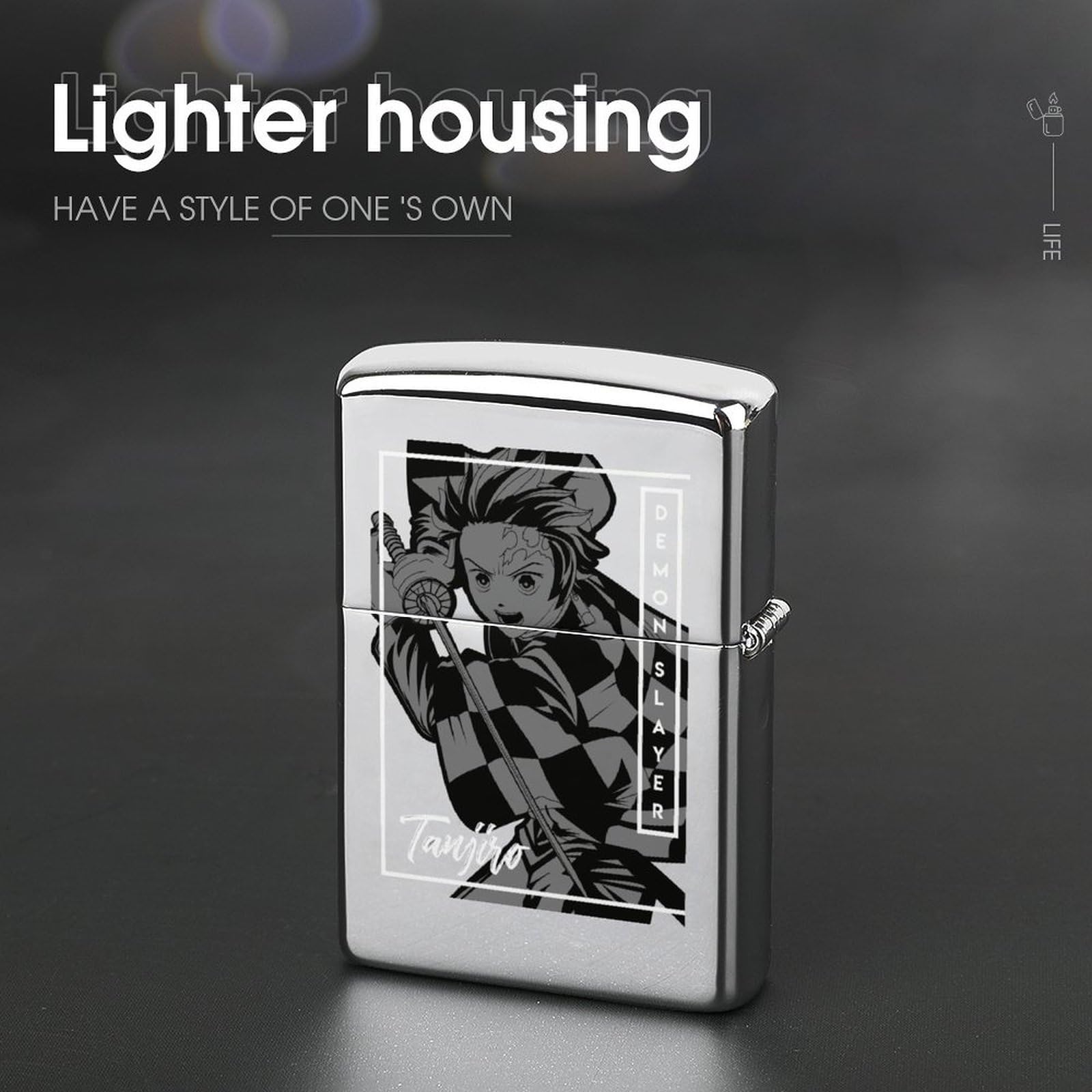 Amazon.co.jp: ライターケース 鬼滅の刃 竈門炭治郎 ZIPPO兼用ケース