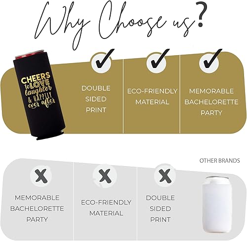 Vista 48 de Juego de 12 decoraciones para latas de boda, Cheers to Love Laughter and Happily Ever After, decoración de cena de ensayo de boda, despedidas