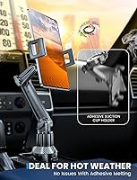 Vista 6 de eSamcore Soporte para Tablet para Coche, para iPad Soporte de Copa de Coche con Montura de 1.57" de Profundidad, Abrazadera Grande de 15" de Altura