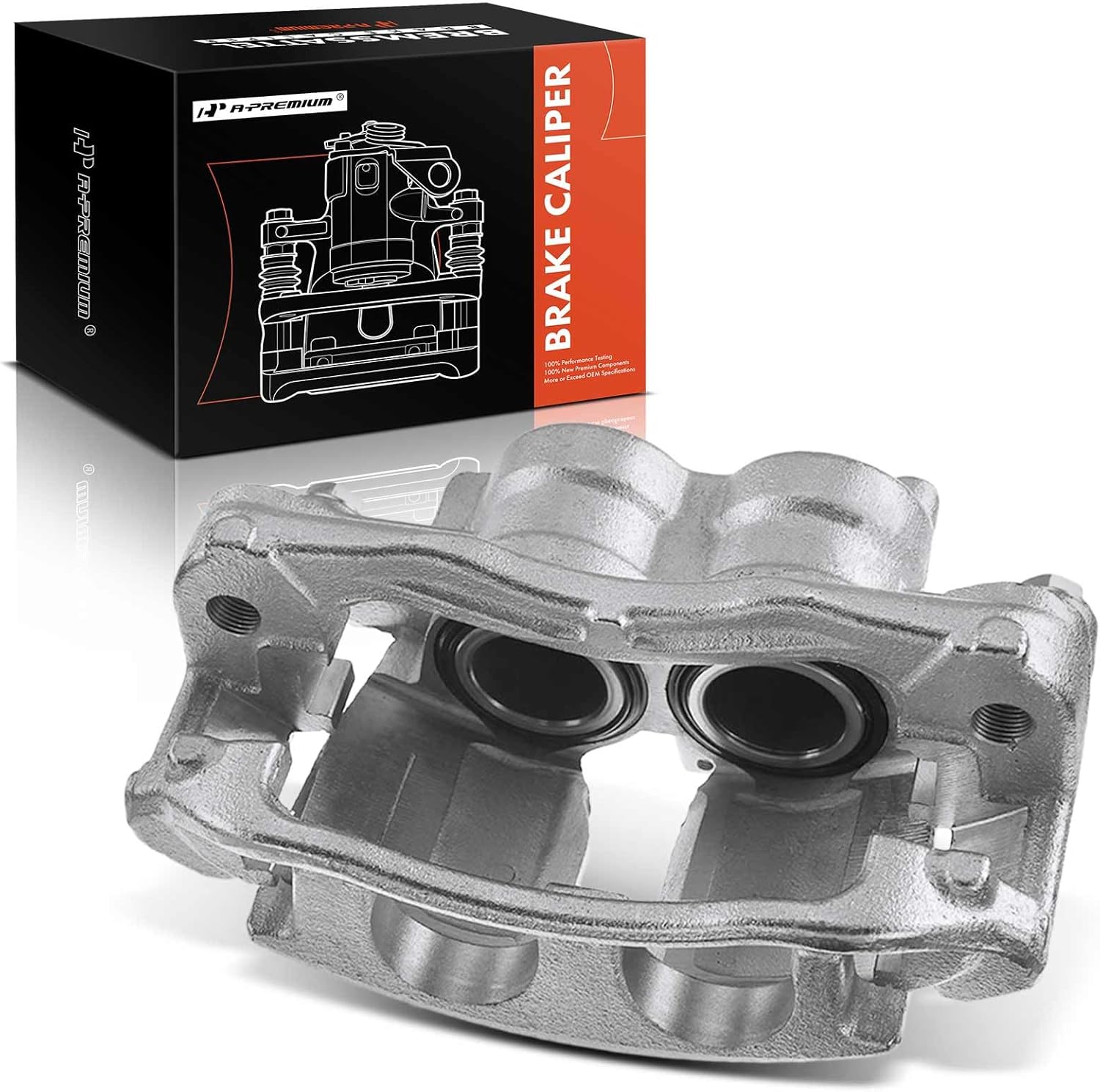 A-Premium Disc Brake Caliper Assembly with Bracket Compatible with Select Dodge, Freightliner and Mercedes-Benz Models - Sprinter 3500 2007-2018 - Rear Left Driver Side