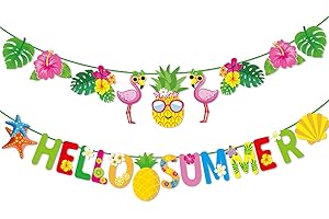 Hello Summer Banner for Summer Party Decorations