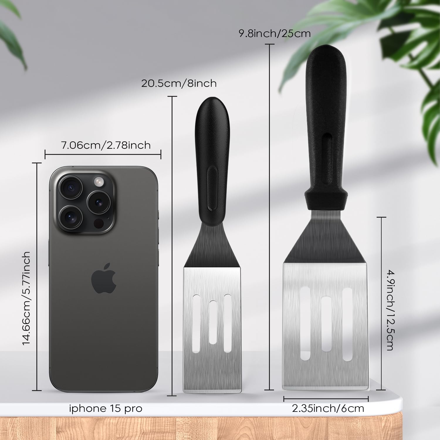 Espátula pequeña de 2 piezas, mini espátula de servir para uso en cocina, espátula de metal para servir y girar, ideal para panqueques, brownies, postres, galletas, huevos o sartenes pequeñas