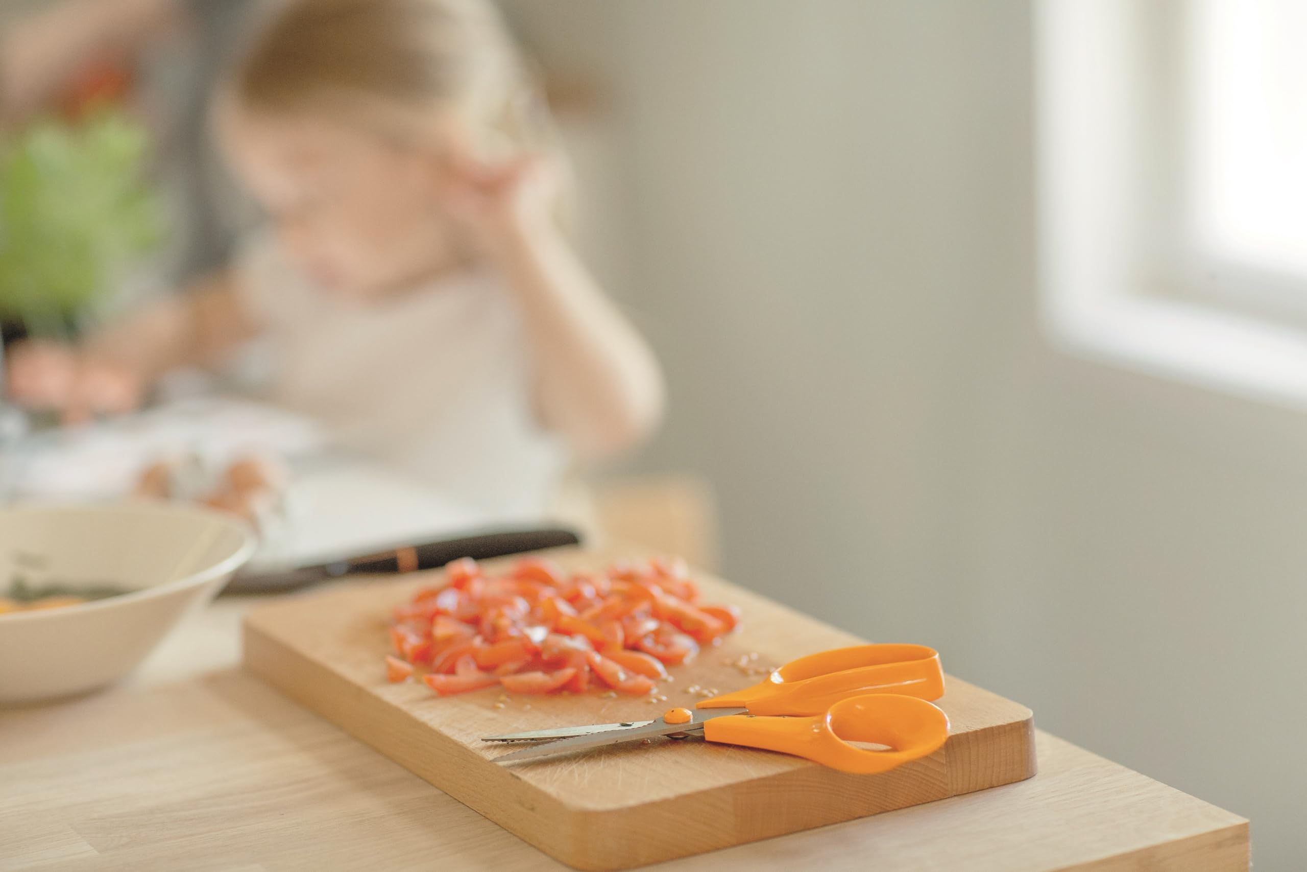 Fiskars Nożyczki kuchenne, Classic, Długość całkowita: 18 cm, Stal/tworzywo sztuczne, 1000819