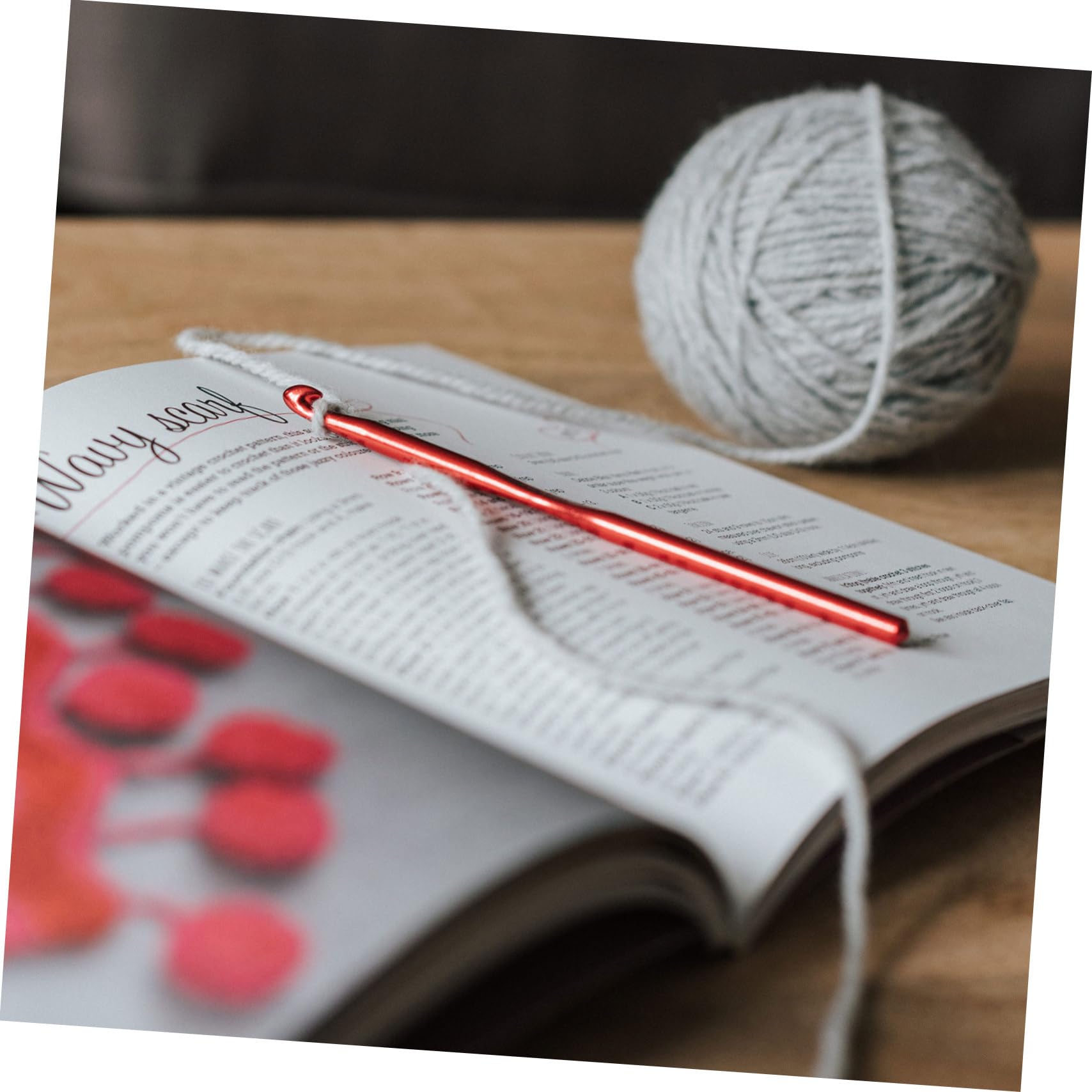 STOBOK 1 Juego crochet afgano encaje circular kits de tejer gancho de tejer tunecino Gancho de crochet agujas de ganchillo bricolaje herramienta de ganchillo colocar aluminio