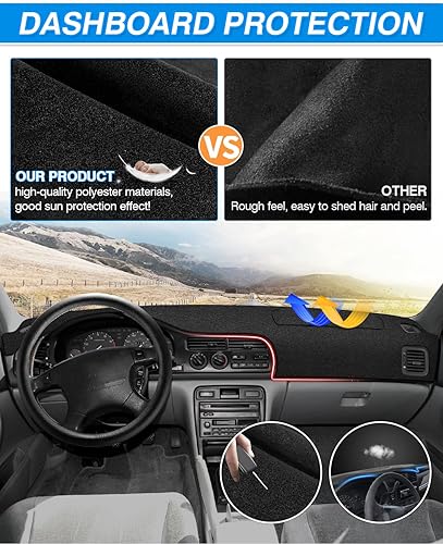Miniatura 81 de Cartist - Funda de salpicadero, alfombrilla antideslizante, protector de rayos ultravioleta, antirreflejos
