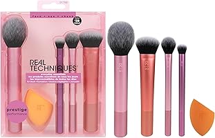 Real Techniques Everyday Essentials Brush Kit, 5 Piece Set
