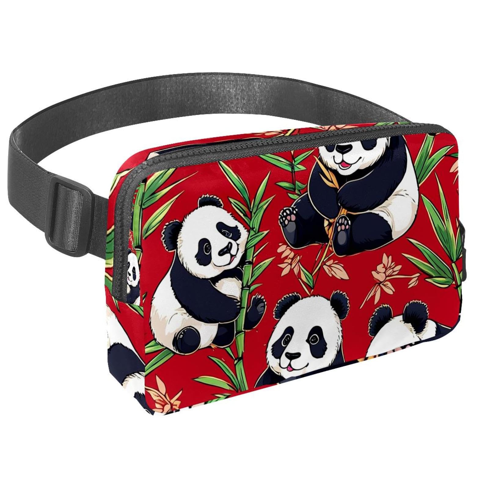 Bolsa cruzada para correr libre de rebotes con ajuste ergonómico de panda 8
