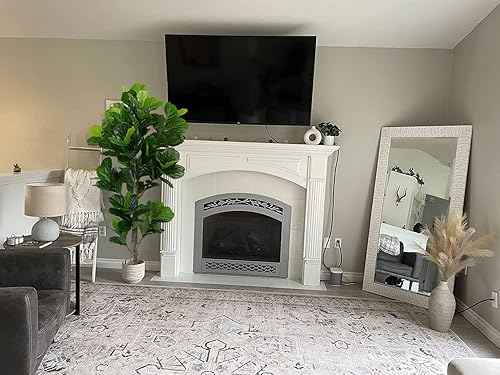 Miniatura 9 de Aveyas Árbol de higuera artificial de hoja de violín de 6 pies para decoración del hogar, 6 pies, planta sintética, árboles de seda falsos de ficus