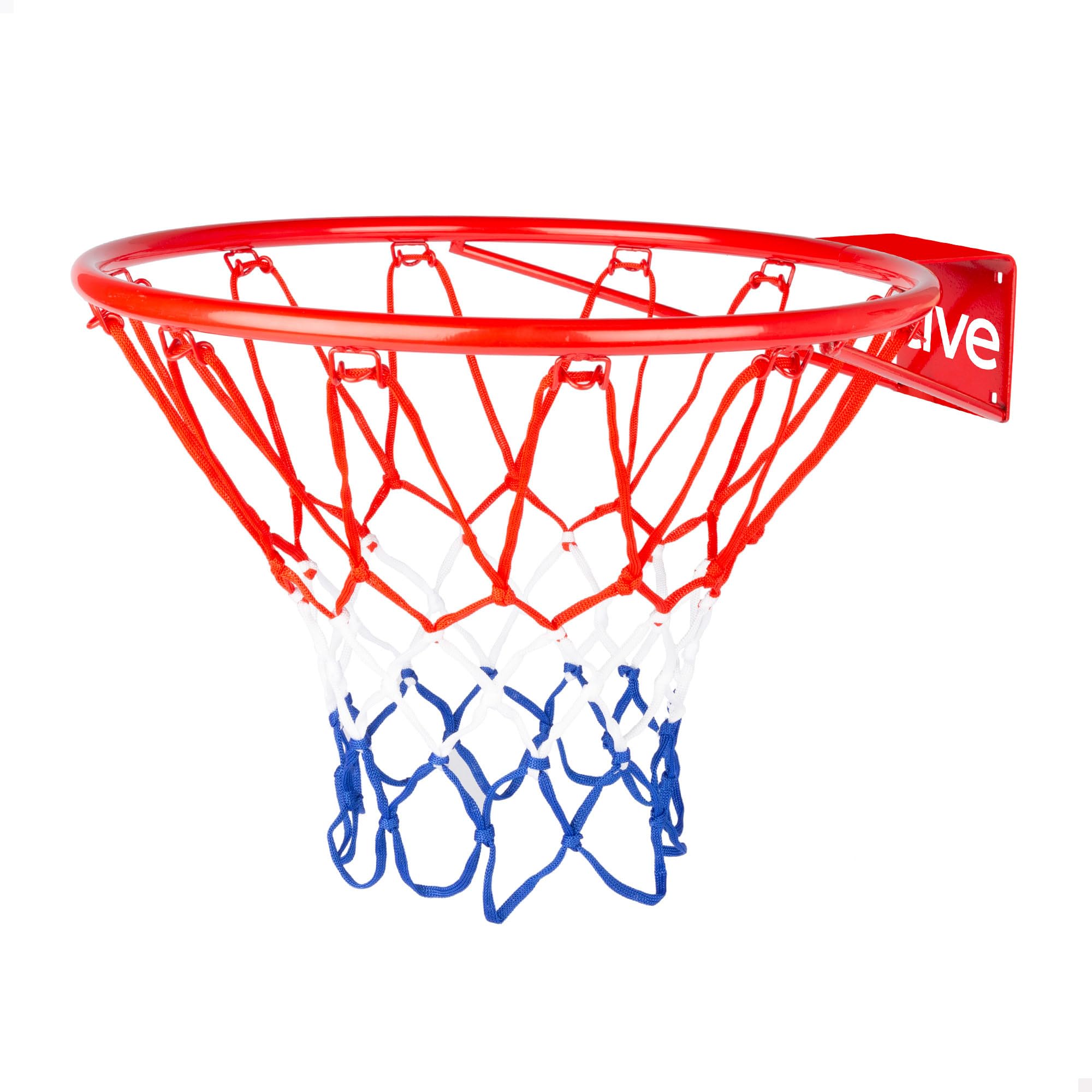 AKTIVE 54279 Canasta de Baloncesto Pared, 39 cm, Escala 1/1.16, Red de poliéster y aro metálico, Instalación con 4 Tornillos incluidos, para Jugar en casa, terraza o jardín