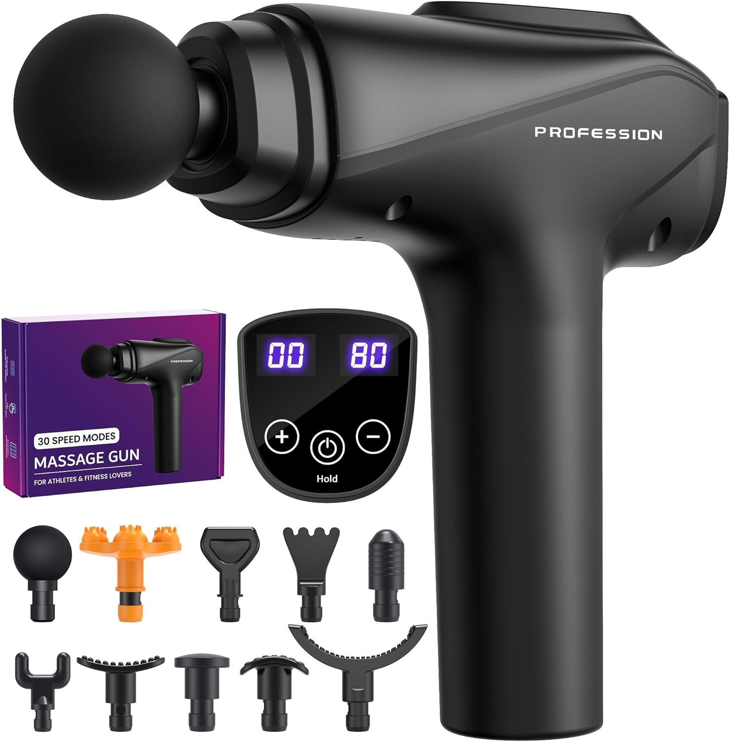 Bemkia Massage Gun Deep Tissue Professional Muscle Massager Portable ...