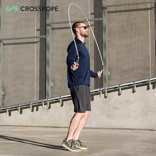 Miniatura 2 de Crossrope Get Strong Set - Cuerda de saltar con peso - Cuerdas de 1 libra y 2 libras - Mangos de potencia - XL