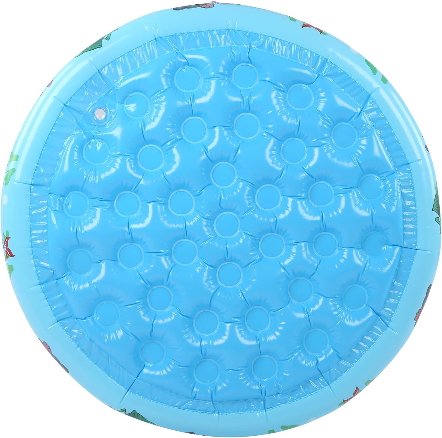 Round Baby Pool Blue Made of Safe PVC Material, Soft and Easy to Store, Ideal for Bathroom, Beach, Lakeside, Easy to Install, Portable and Lightweight (90cm)