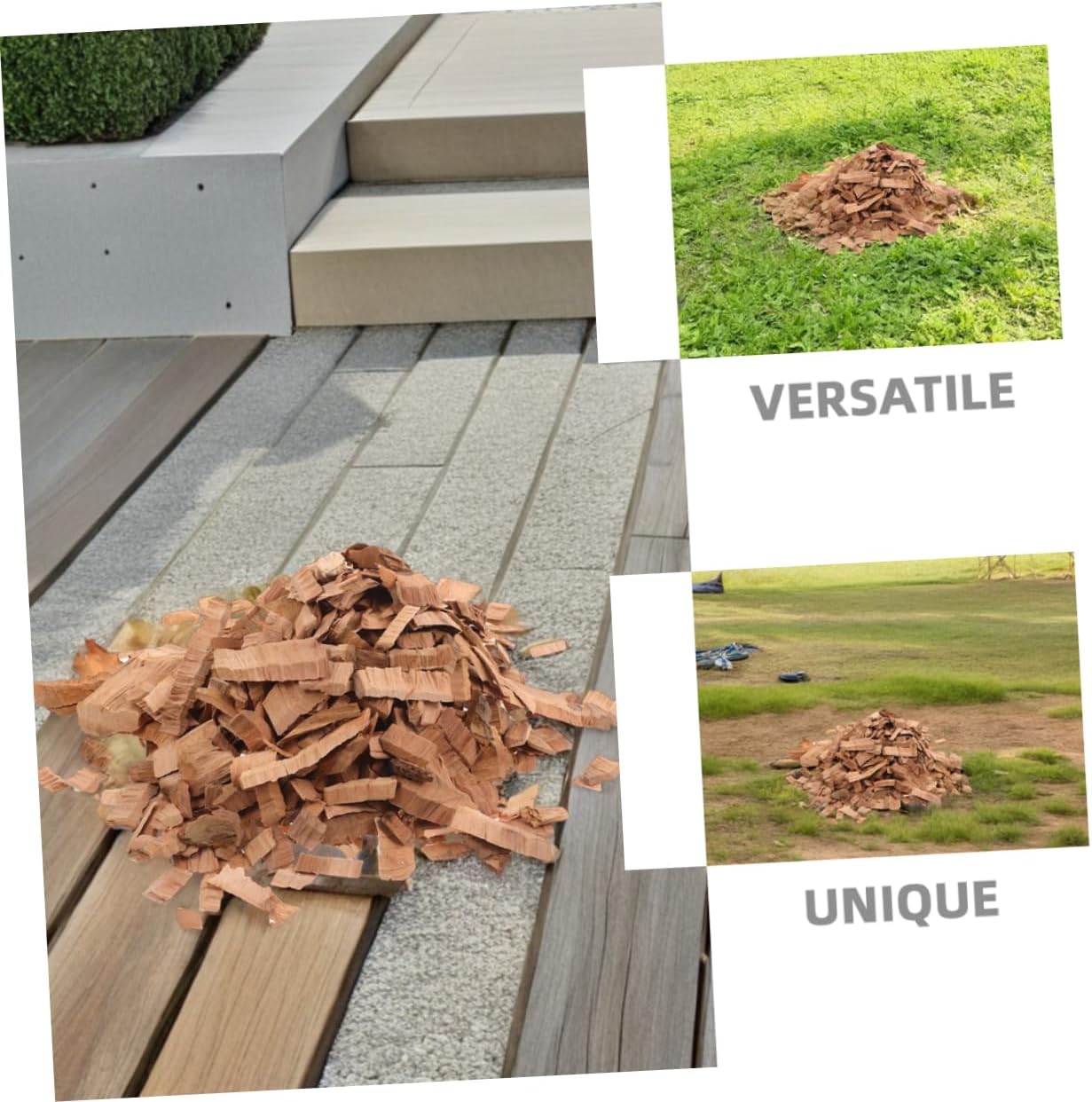 Apple Wood Chips BBQ Smoking Chunks for Meat Grills and Smokers Natural Fruit Wood Flavor Quick Ignition Bag for Outdoor Barbecue Parties and Grilling Enhancements