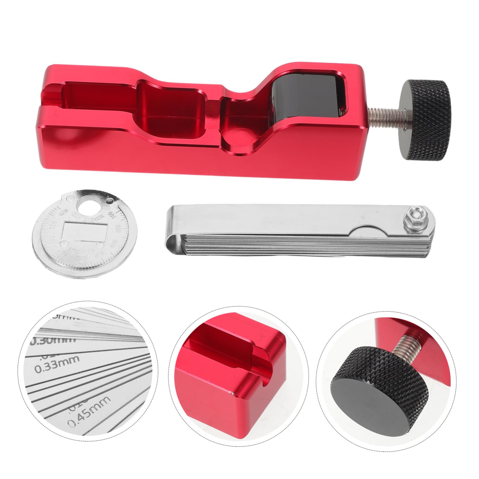 OUNONA Strumenti per Candele di Accensione per Auto con Regolatore di Candele e Misuratore di Distanza Kit di Riparazione Filettature Maschi per Parti di Ricambio per Veicoli