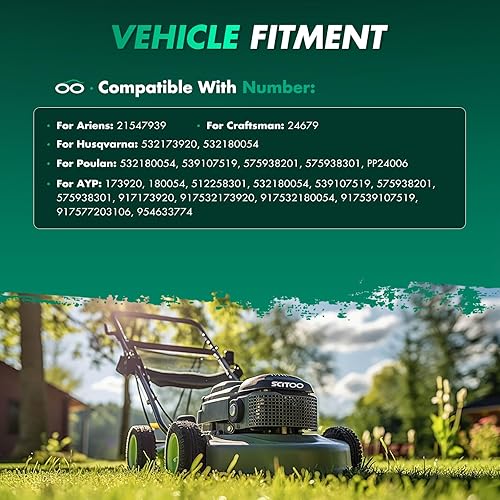 Miniatura 4 de SCITOO Lawn Mower Blade, 48 inches Blades Compatible for Ariens 21547939 for AYP 173920, 180054, 512258301, 532180054, 539107519 for Craftsman 24679