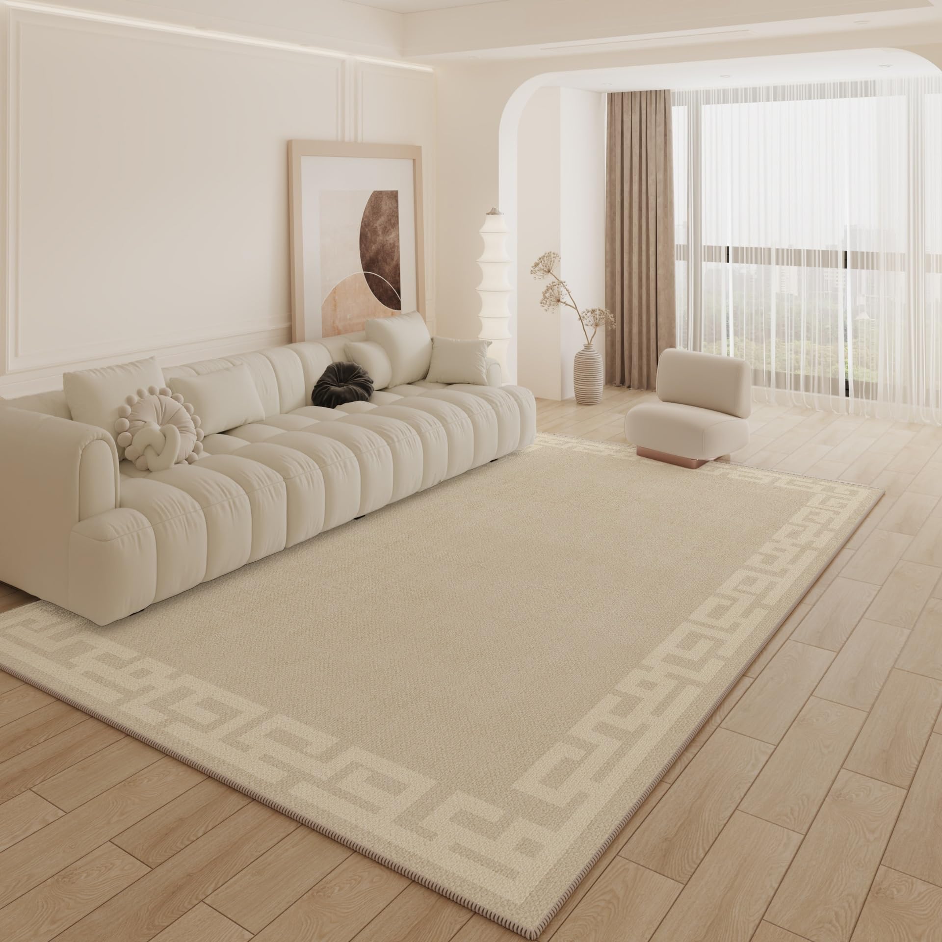 Tapis chambre et salon 200x300 cm grand tapis vintage de sol