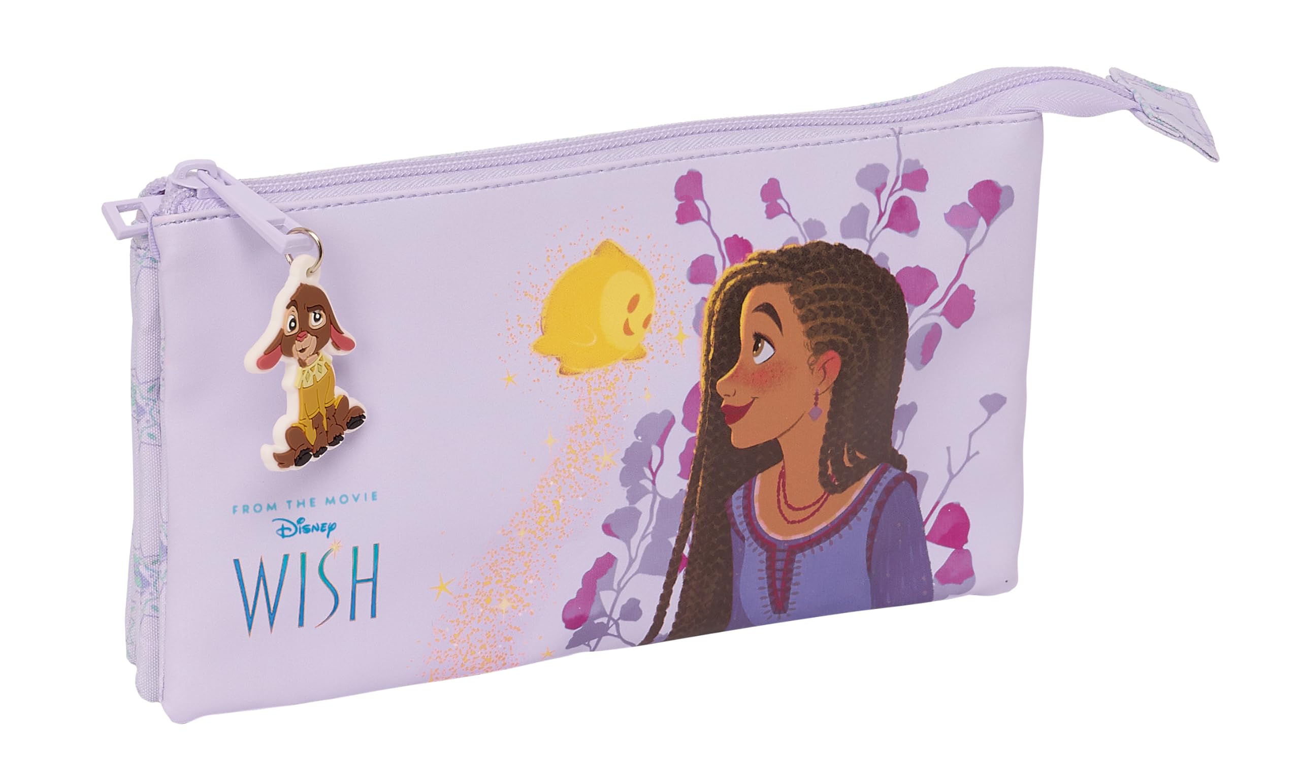 Safta Wish, Triple Pencil Case, Children's Pencil Case, Ideal for School-Aged Children, Comfortable and Versatile