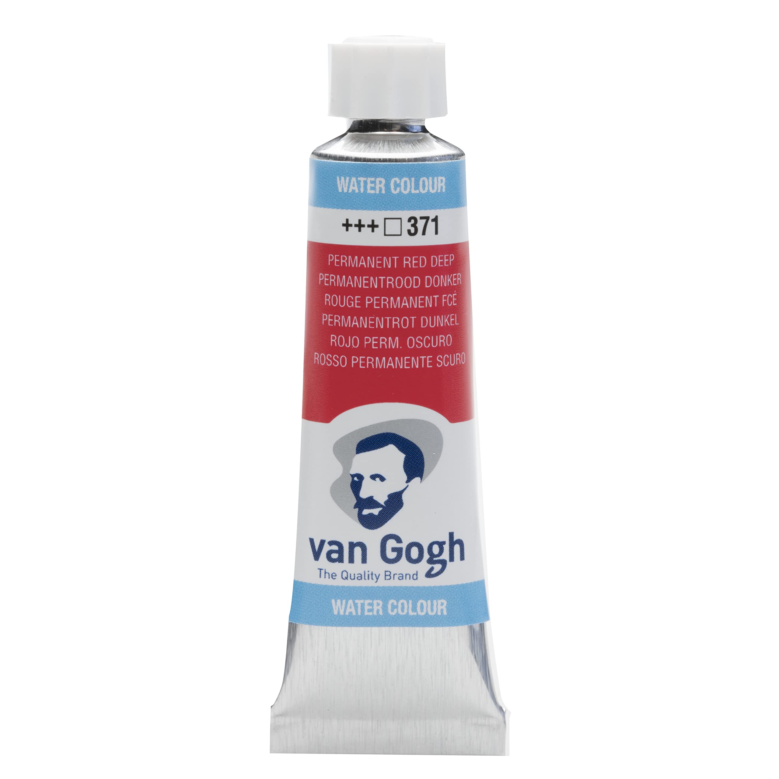 Van Gogh Watercolour Paint, 10ml Tube, Permanent Red Deep 371