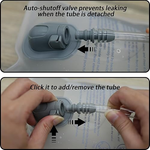 Miniatura 5 de Bolsa de hidratación de 1.5L-2L-3L, depósito de agua a prueba de fugas, sin BPA, bolsa de almacenamiento de agua militar, bolsa de hidratación,