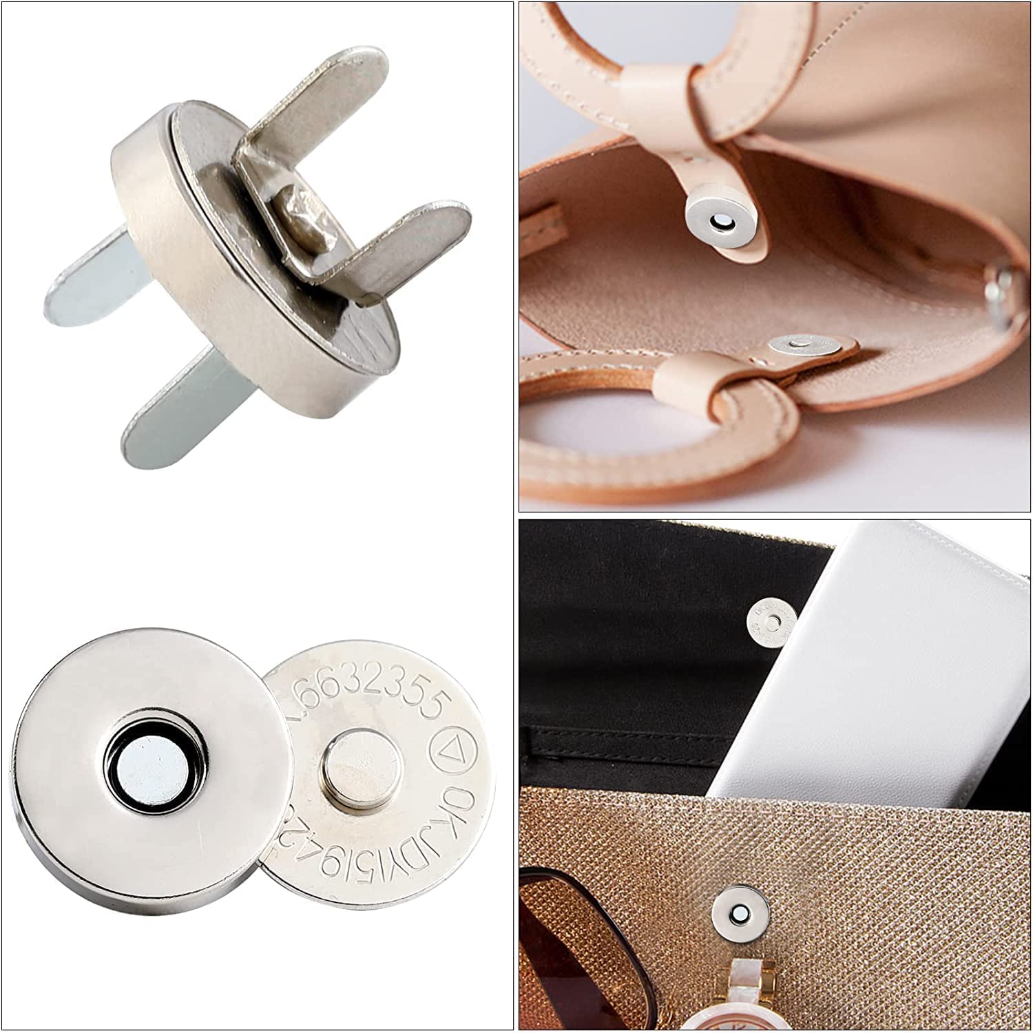 Bouton Pression Aimanté OTYMIOW Lot De 40 Fermoirs Magnétiques De 14 Mm/18 Mm Pour Couture, Artisanat, Sacs à Main, Vêtements, Cuir, 4 Couleurs Fermoir Magnetique Bouton Pression Aimanté OTYMIOW Lot De 40 Fermoirs Magnétiques De 14 Mm/18 Mm Pour Couture, Artisanat, Sacs à Main, Vêtements, Cuir, 4 Couleurs Fermoir Magnetique