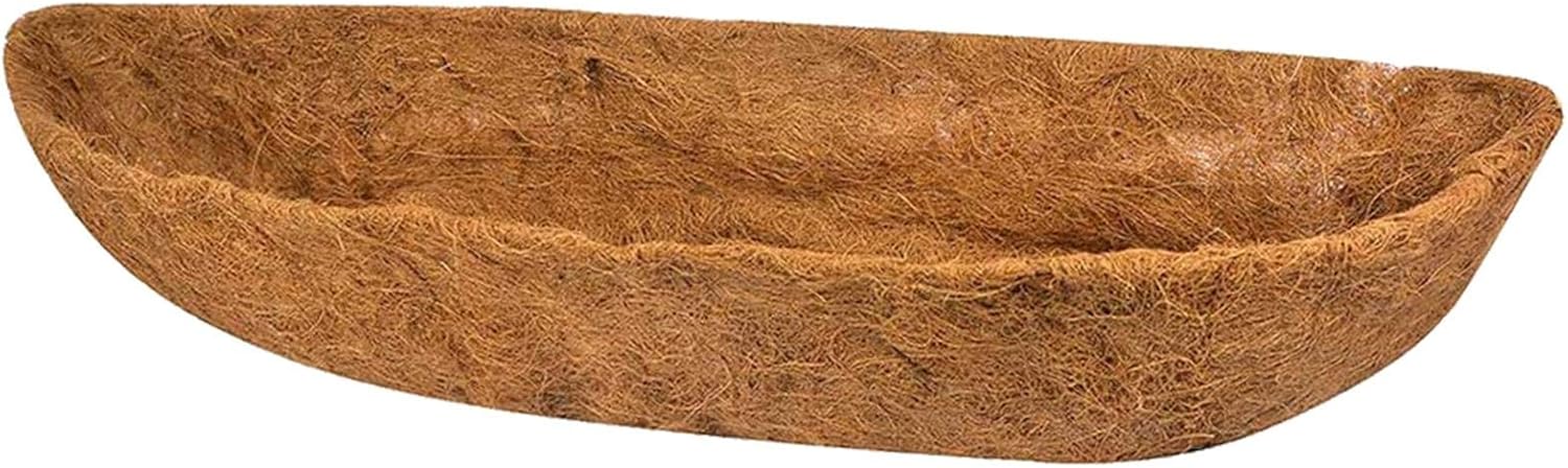 Maceteros Para Macetas De Ventana, Forro De Coco Natural A Través De Forma De Media Luna Macetero Para Macetero Para Caja De Ventana Para Bodas En El Jardín Familiar, Canasta De Flores Y Decoración