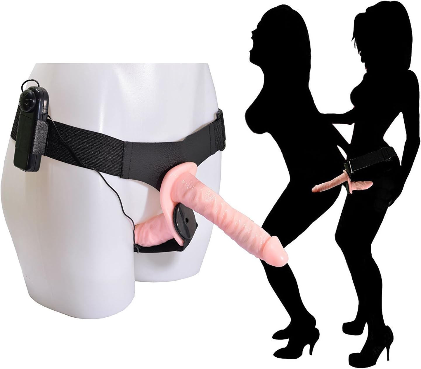 Flexible Strap On Harness Waist Adjustable Double Role Play - Beige