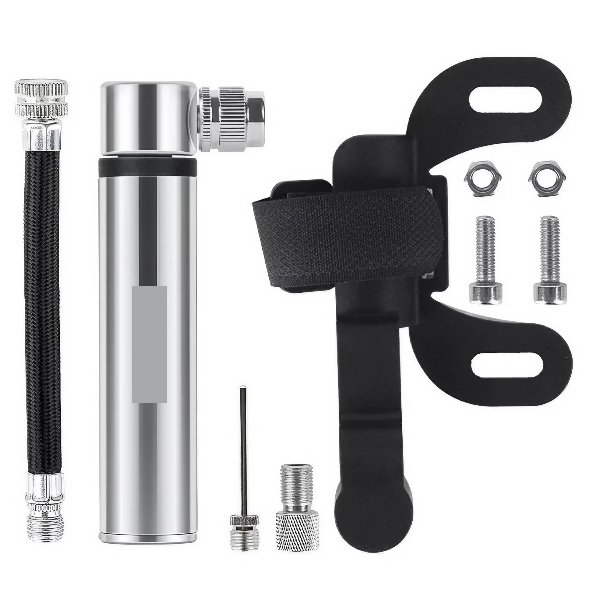 Bomba De Bicicleta Portátil Mini Bomba de Bicicleta 120 PSI, válvula Presta/Schrader Alta presión, Ultraligera y portátil