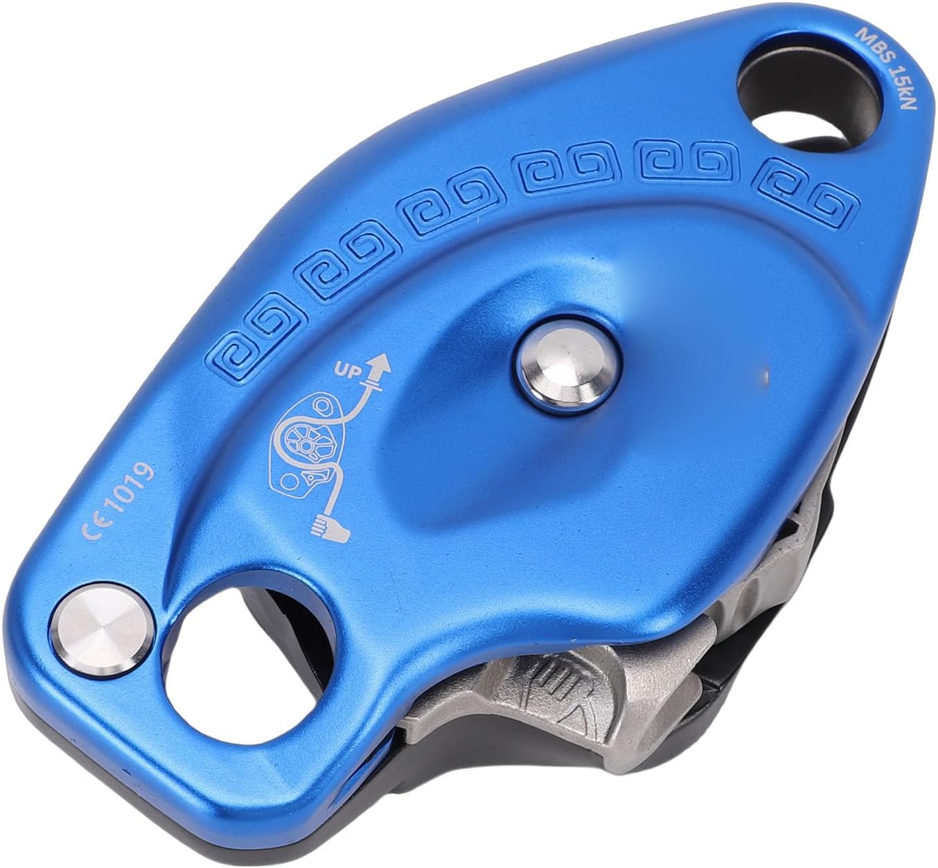 Belay Device, 15KN Aluminum Alloy Rope Grab Climbing Descender for Rock Climbing, Rescue and Aerial Work