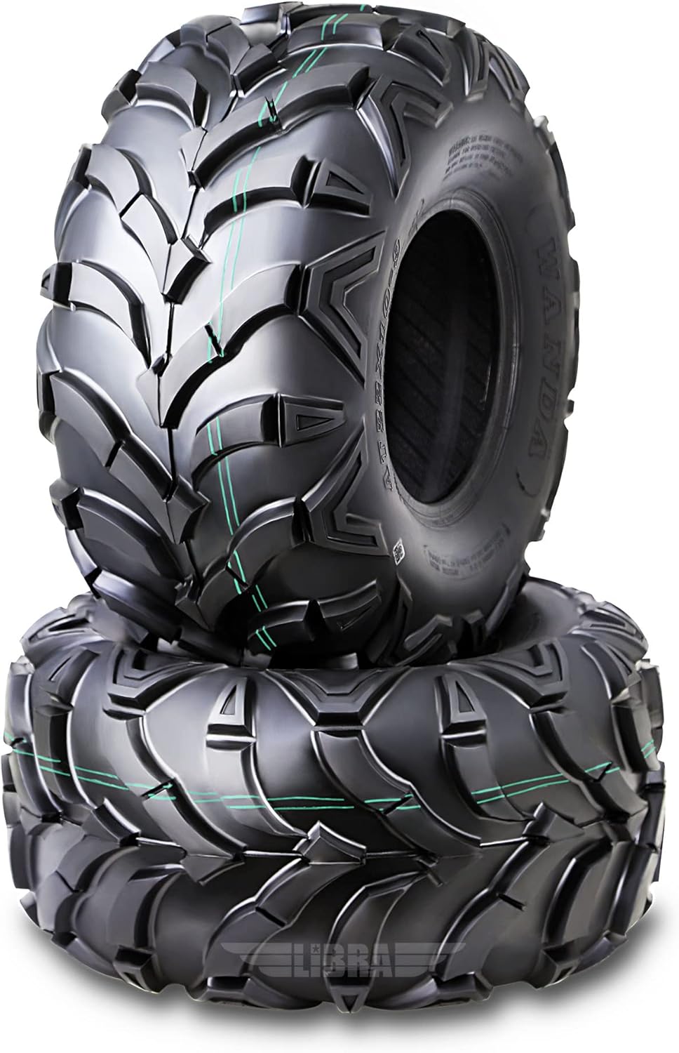 Set 2 ATV Mud Tires 22x10-9 22X10X9 6PR For Honda Recon 250 - Foto 11