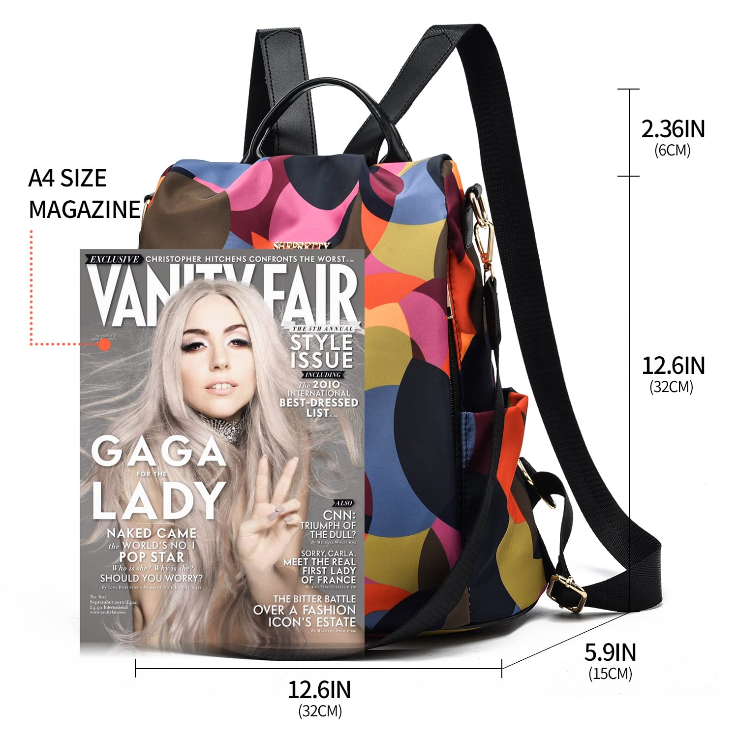 shepretty Zaino piccolo da donna Zaino Donna Borsa pelle Impermeabile casual borsetta