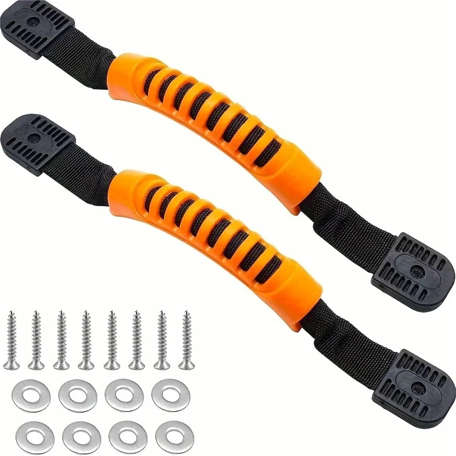 Kayak Handles 10Pcs Single Hole Kayak Carry Handles PVC + PP Non-Slip Grooved Handle for Paddle Tandem Ocean Suitcases Door for Kayak and Boat