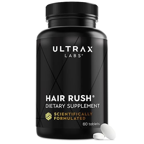 Miniatura 8 de Ultrax Labs Hair Rush DHT Bloqueador de caída de cabello Maxx Crecimiento de cabello Suplemento con keratina y nutrientes solubilizados
