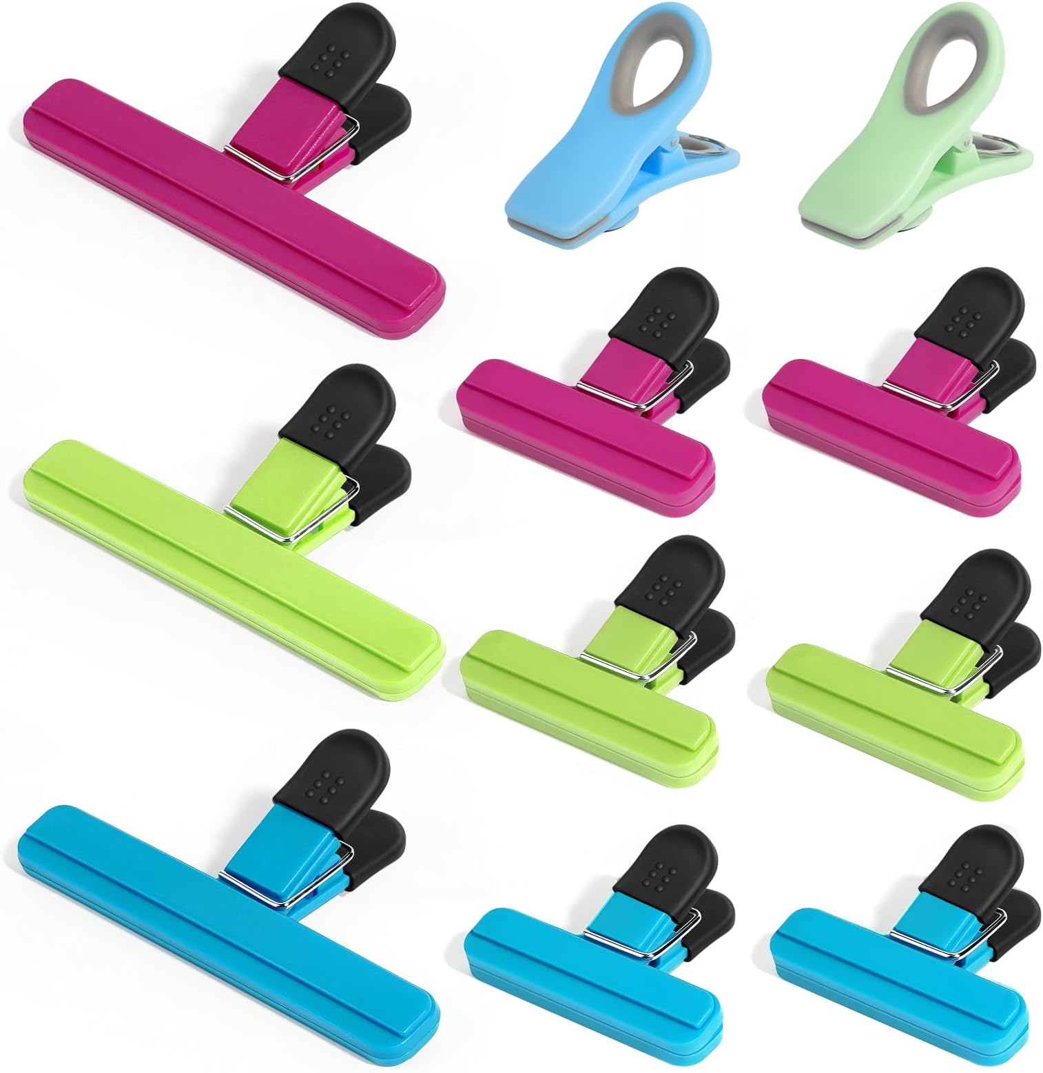Leezmark 11 Pcs Chip Clips, Bag Clips for Food Storage