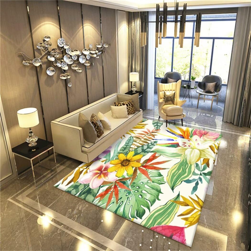 Tapis pour enfants chambre 300x400cm vert grand tapis décoratif de salon antidérapant