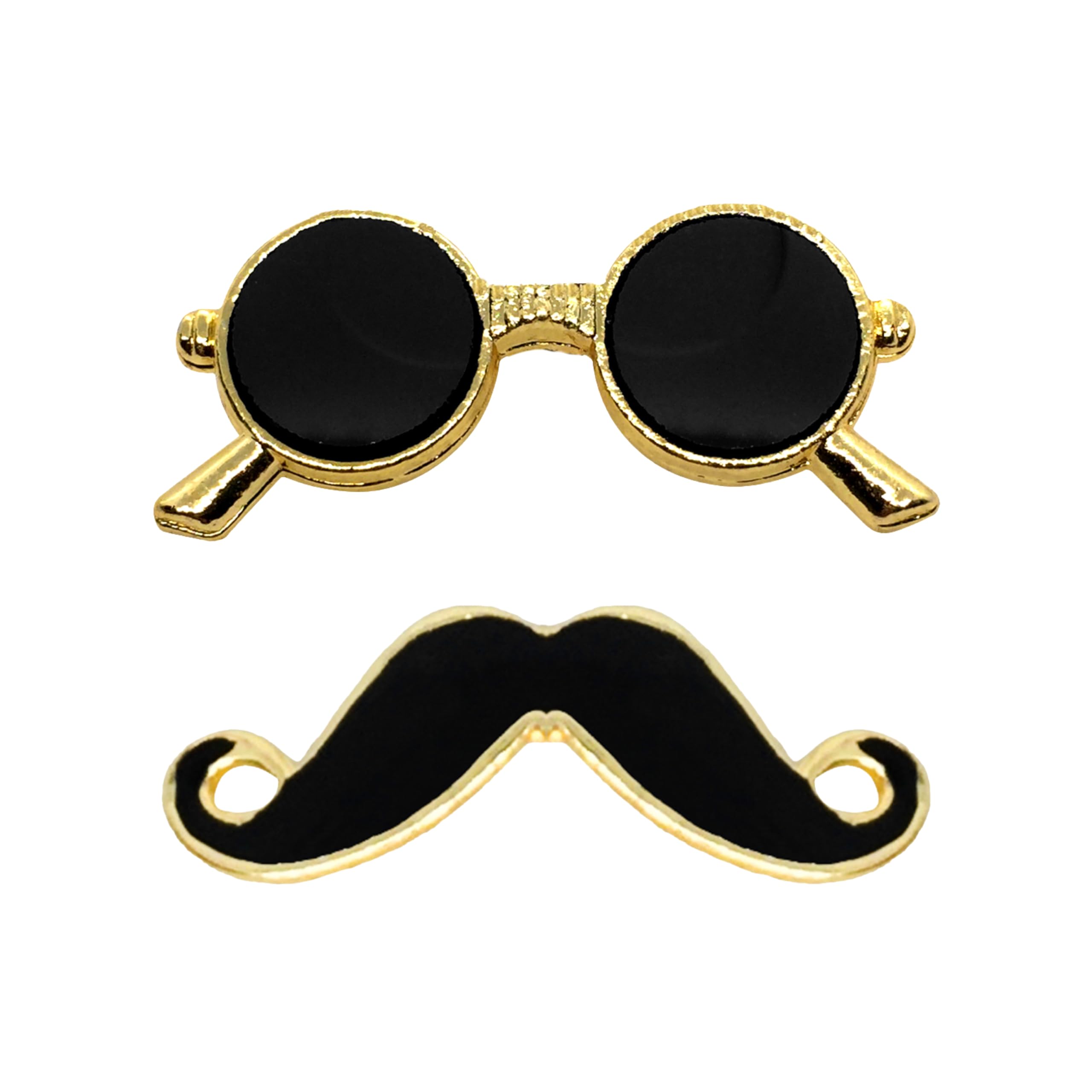 FURE Macho Sunglasses Moustache Brooch (Golden) for Men and Women