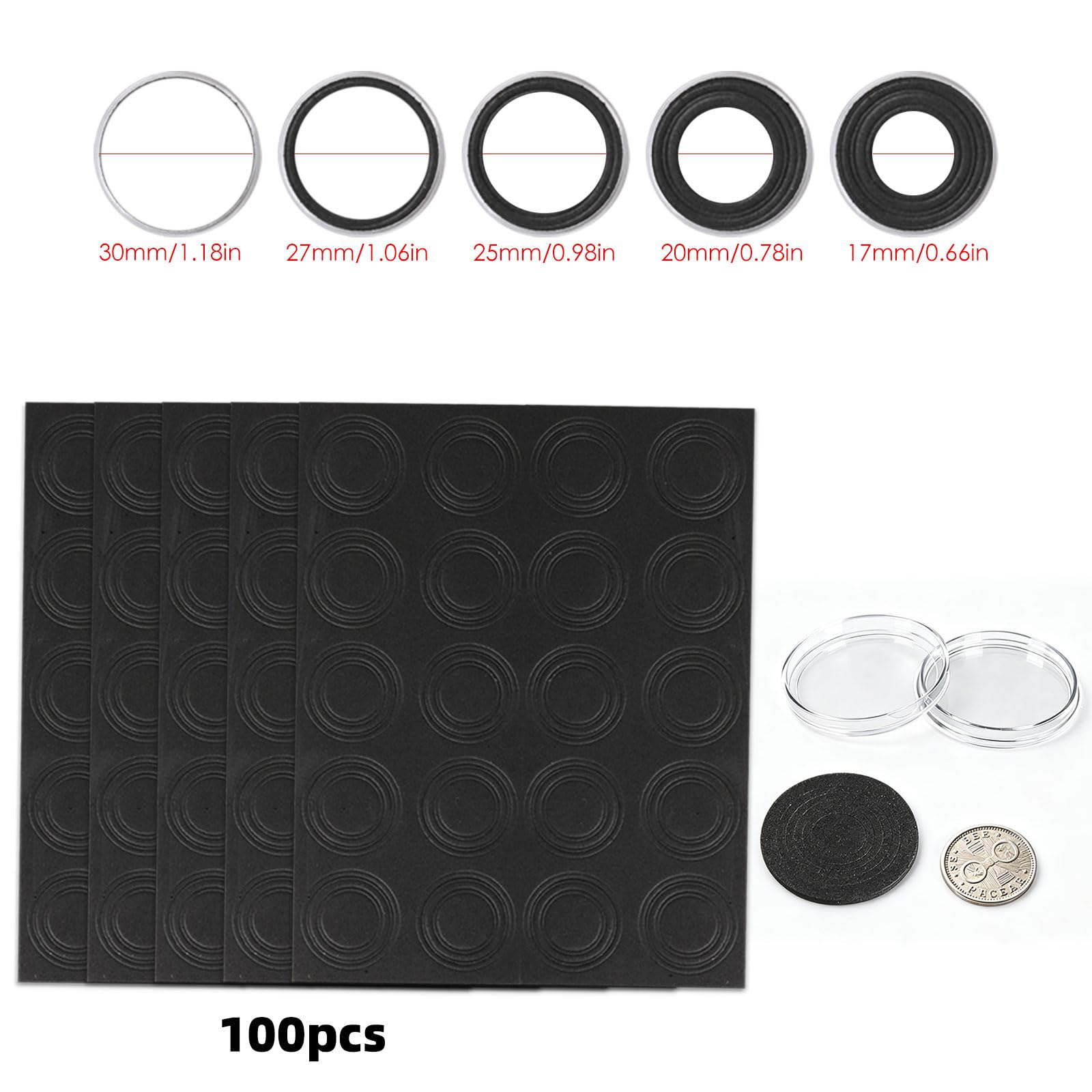 MaxEarn Lot de 200 Capsules Rangement Pieces de Monnaie pour Pieces 2 Euros, avec 2 Boîtes de Rangement, 26mm Rangements pour Pieces de Monnaie MaxEarn Lot de 200 Capsules Rangement Pieces de Monnaie pour Pieces 2 Euros, avec 2 Boîtes de Rangement, 26mm Rangements pour Pieces de Monnaie