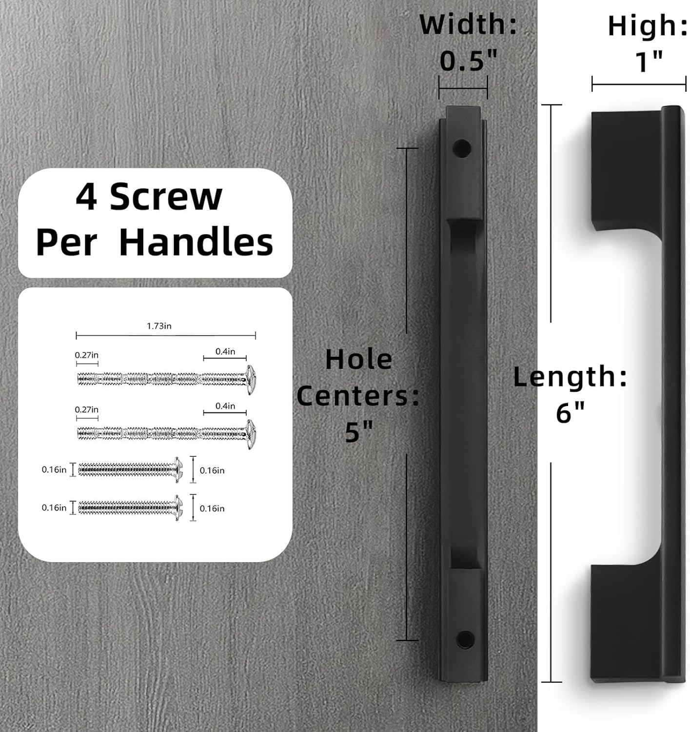 10 Pack Matte Black Cabinet Pulls 5 Inch Hole Centers Kitchen Cabinet Handles Black Drawer Pulls Cabinet Hardware