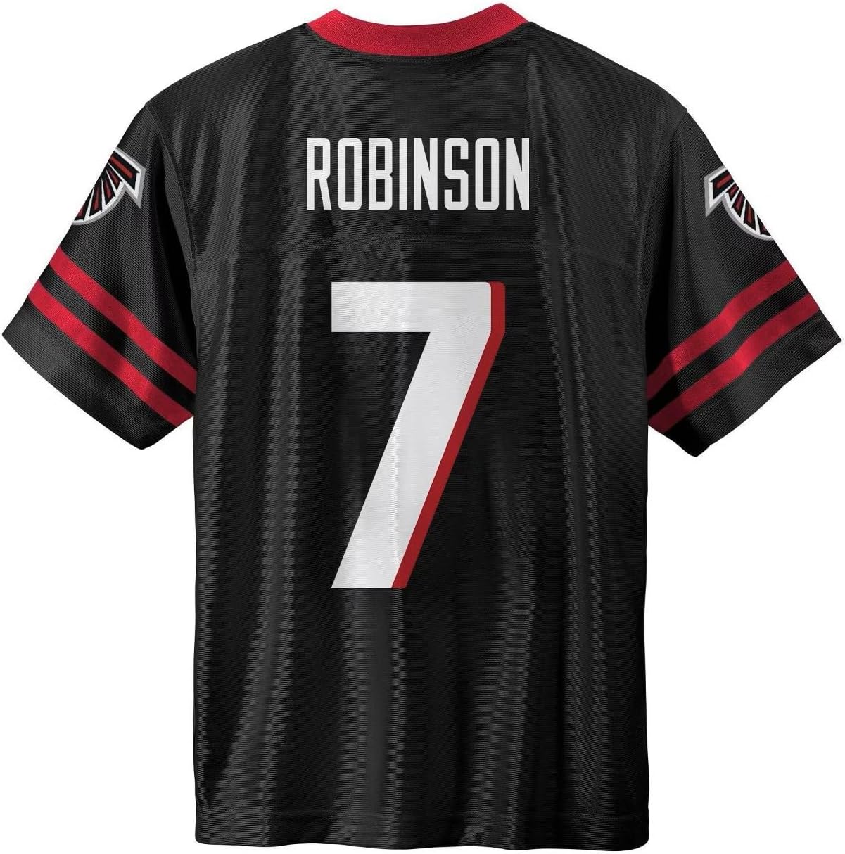 Bijan Robinson Atlanta Falcons Black #7 NFL Kids Youth 4-20 Name and Number Team Color Home Player Jersey - Image 2