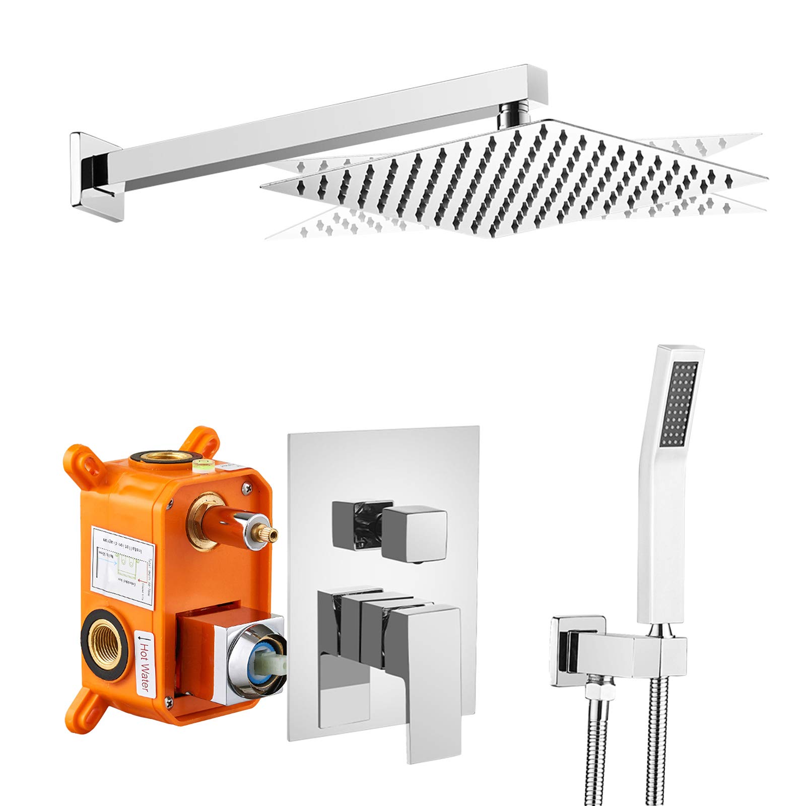 Buy Jcrob Shower System, 12IN Completed Shower Faucet Set for Bathroom