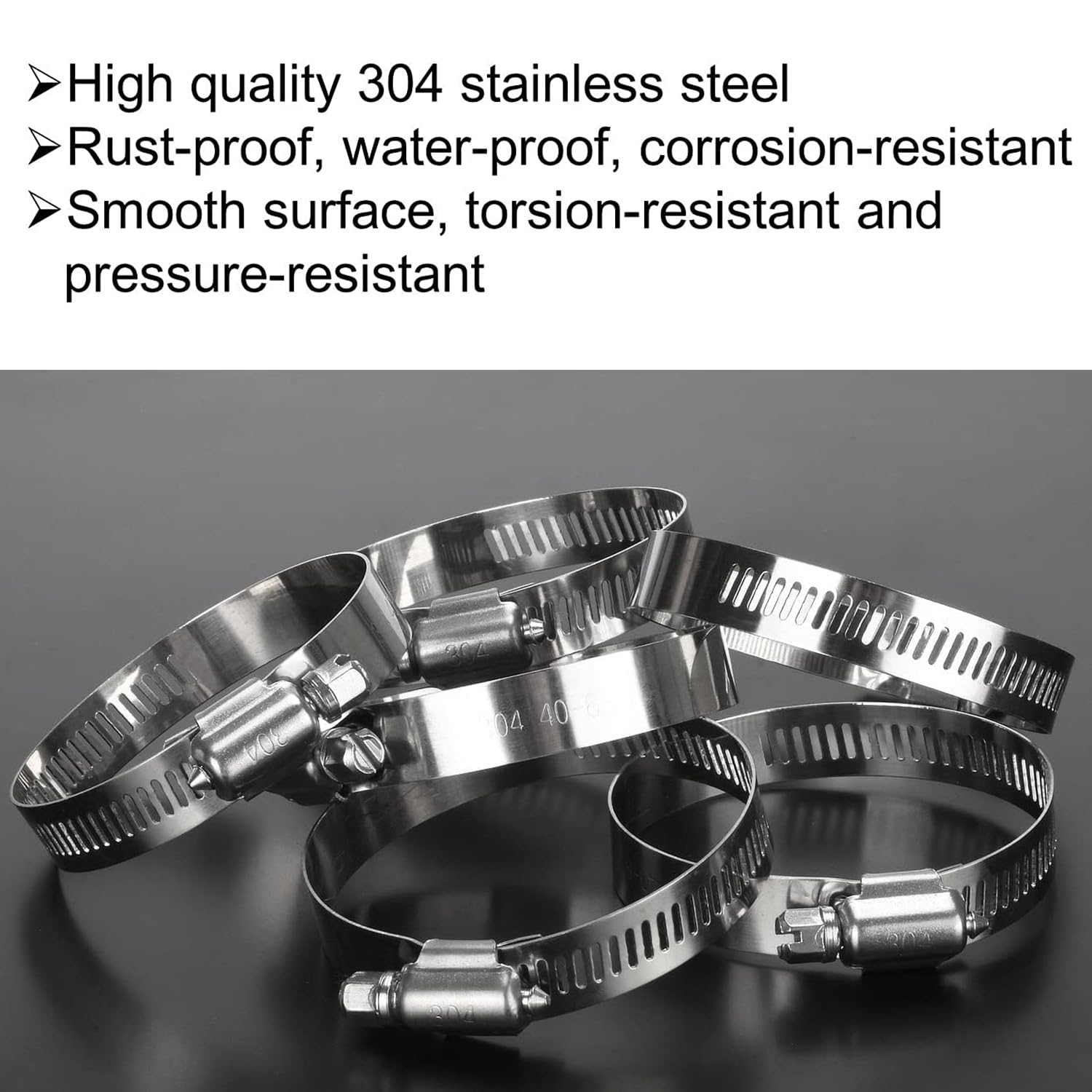 Fascette Stringitubo Acciaio Inox 20 Pezzi | Diametro 6-12 Mm | Per Tubi Carburante E Idraulici | Auto E Casa - Foto 7