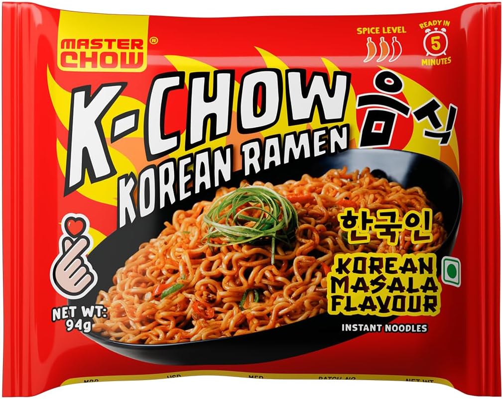 K-chow Korean Masala Instant Ramen Noodles - 94g