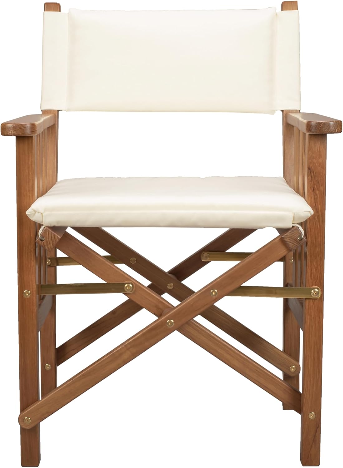 Whitecap 61053 Teak Director's Chair with Cream Cushion - 18-1/2"