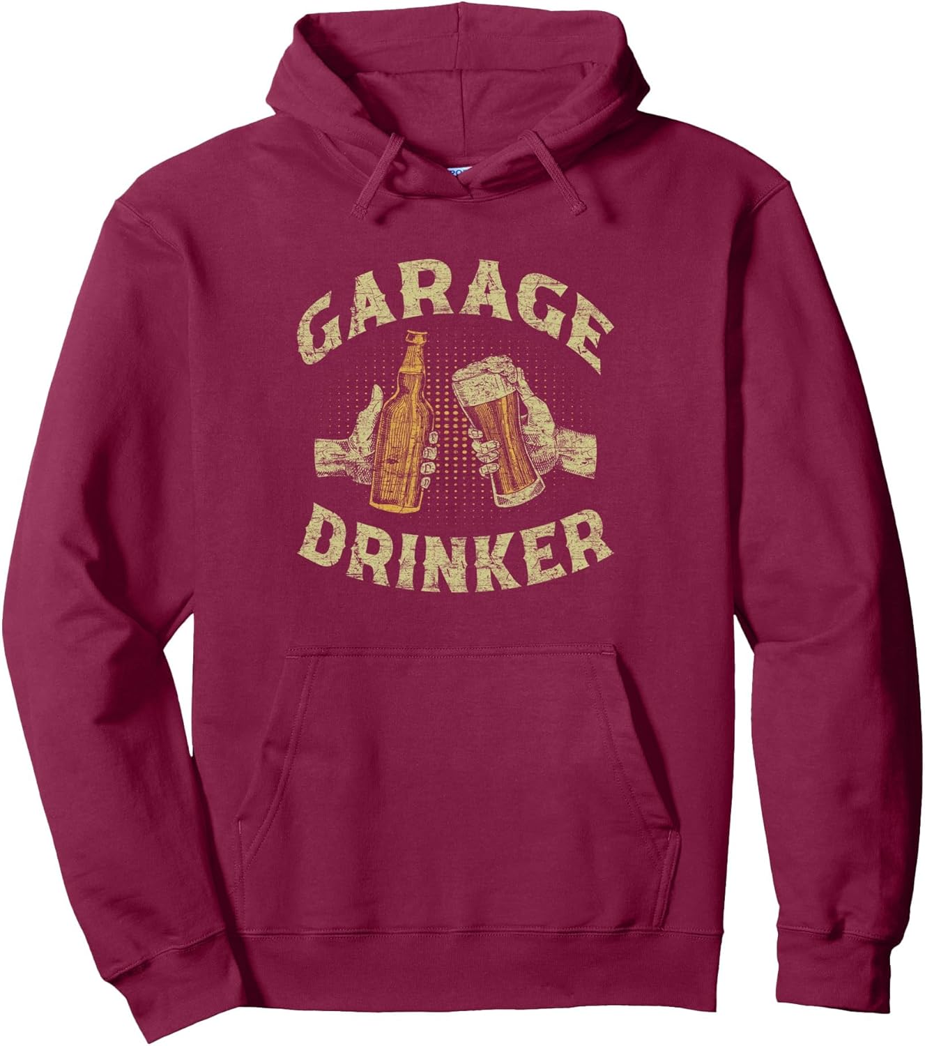 Drinker Garage Drinking Beer Pullover Hoodie