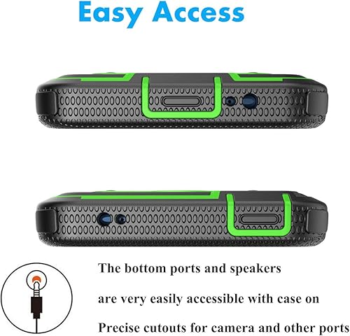 Miniatura 5 de Njjex Funda para Moto G7 PowerMotorola G7 SupraXT1955Moto E5 PlusE5 Supra Nbeck Protector de pantalla integrado resistente con bloqueo giratorio