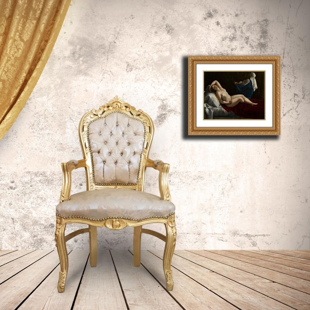 ArtDirect Danaë (c.1612) Custom Framed Art Print Giclee Print or Canvas Options with Various Sizes and Customization by Artemisia Gentileschi