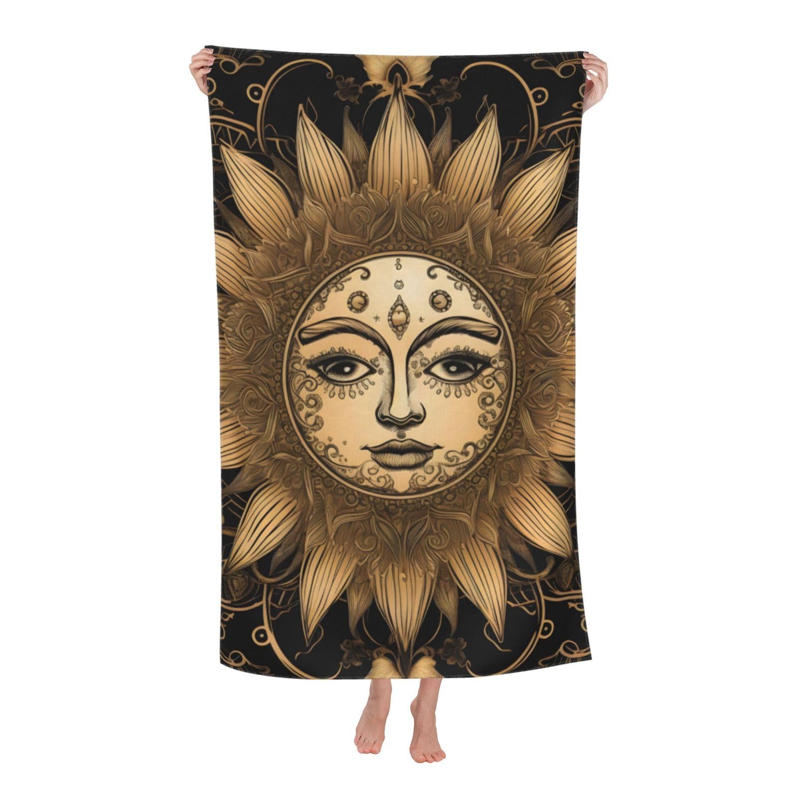 LSRCPD Beach Towels Sun Swim Pool Sports Gym For Adults Women 80X130Cm