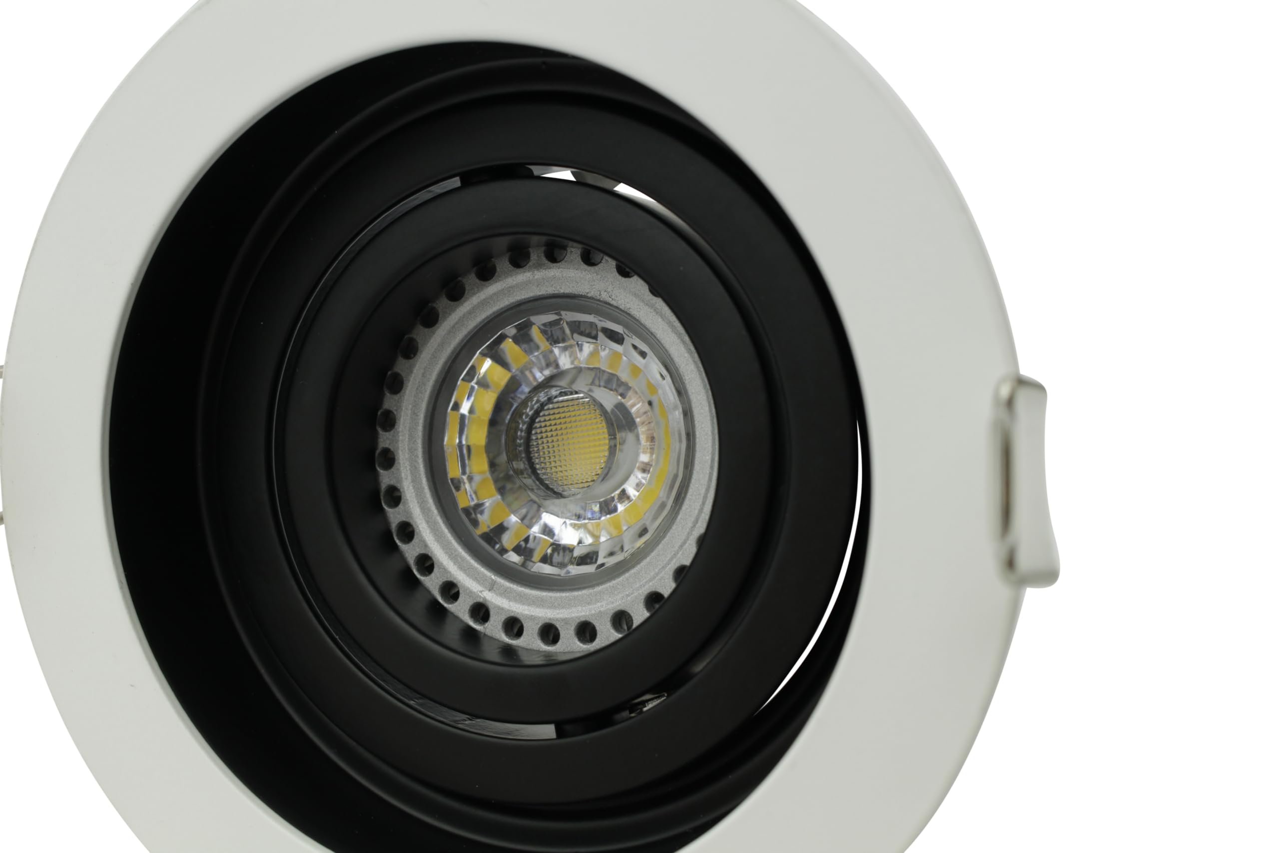 Foco LED empotrable redondo ultraplano, luz blanca cálida, 3000 K, IP20, juego de 10 unidades