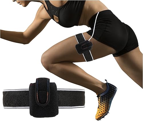 Soporte de bomba de insulina Soporte de cinturón de muslo para correr diabético transpirable Accesorios de bolsa de bomba de insulina ajustable,