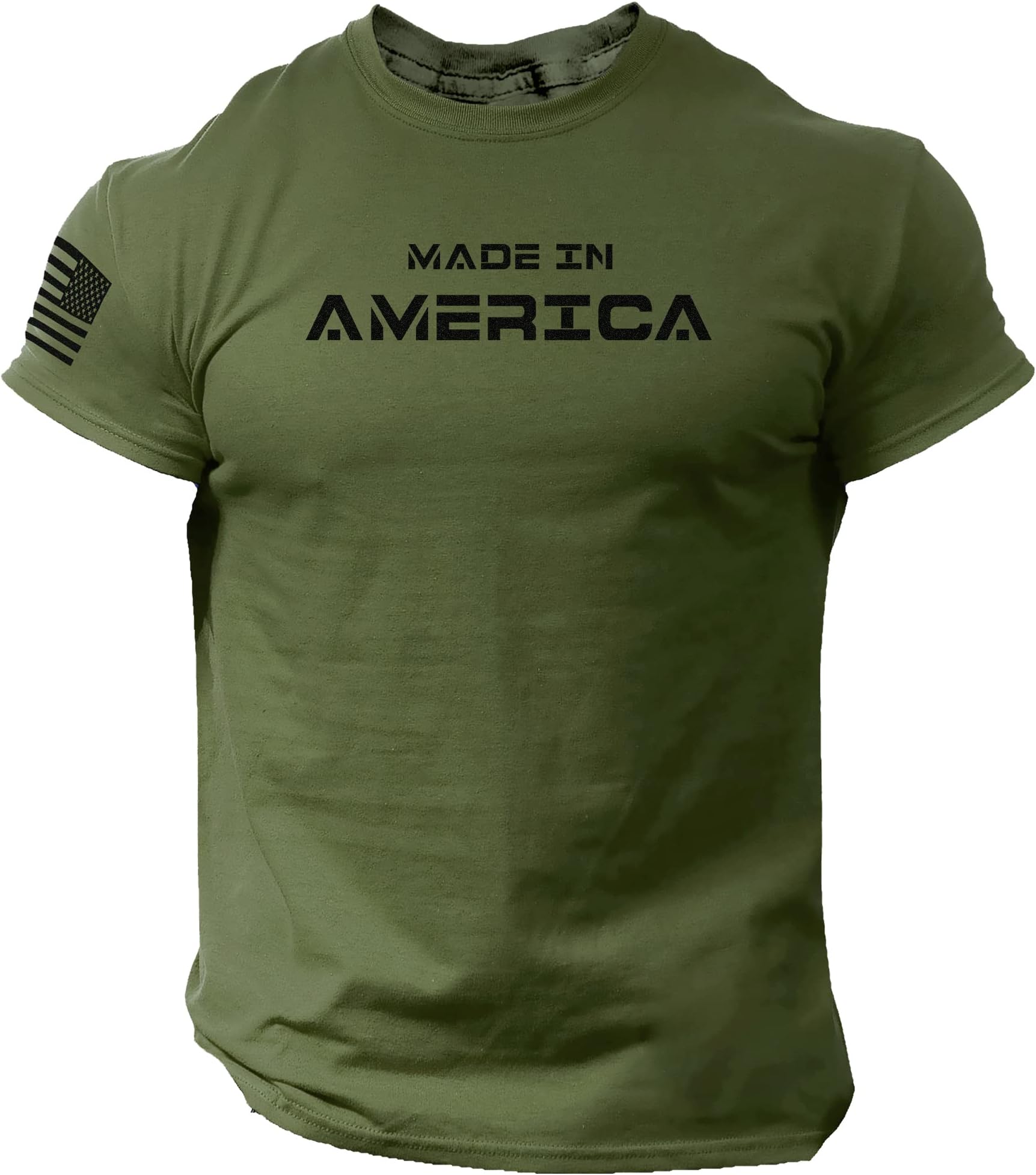 Made in America Men T Shirt โ USA Flag Shirts for Men