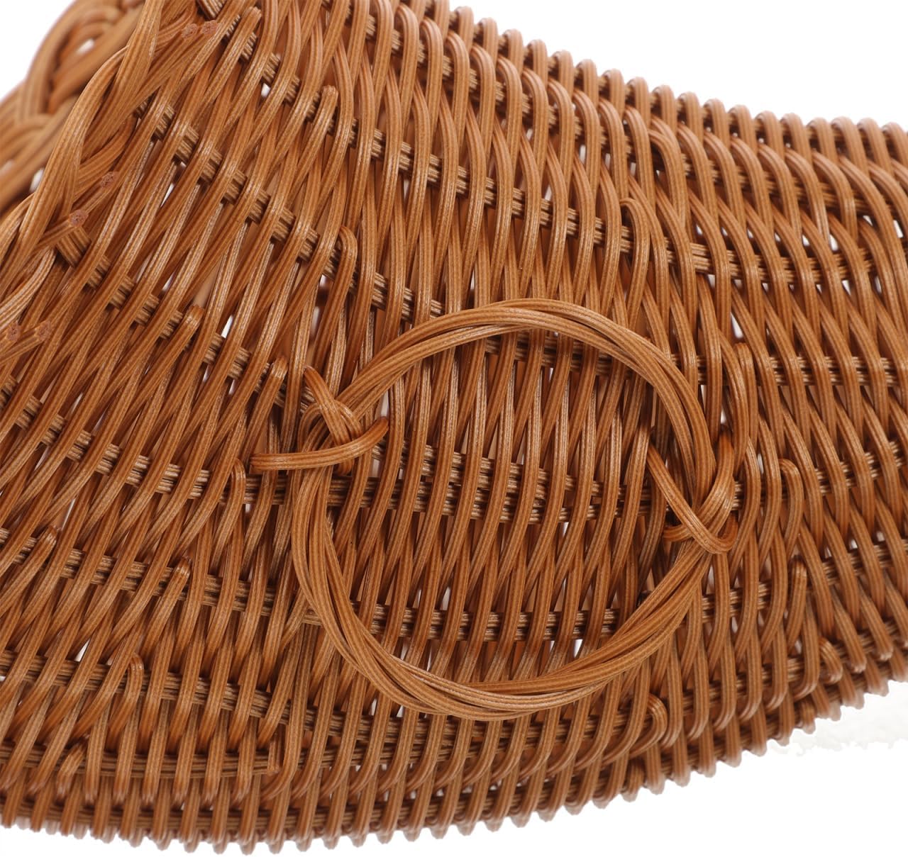 Cornucopia Basket Wicker Horn Fall Basket Hand Woven Snack Basket Empty Basket Bread Basket Food Holder Thanksgiving Table Centerpiece for Dining Table Decor